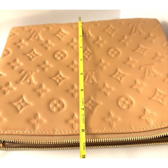 Louis Vuitton Coussin PM Camel Bag Monogram Lambskin Leather Gold Chain Purse - Picture 10 of 16